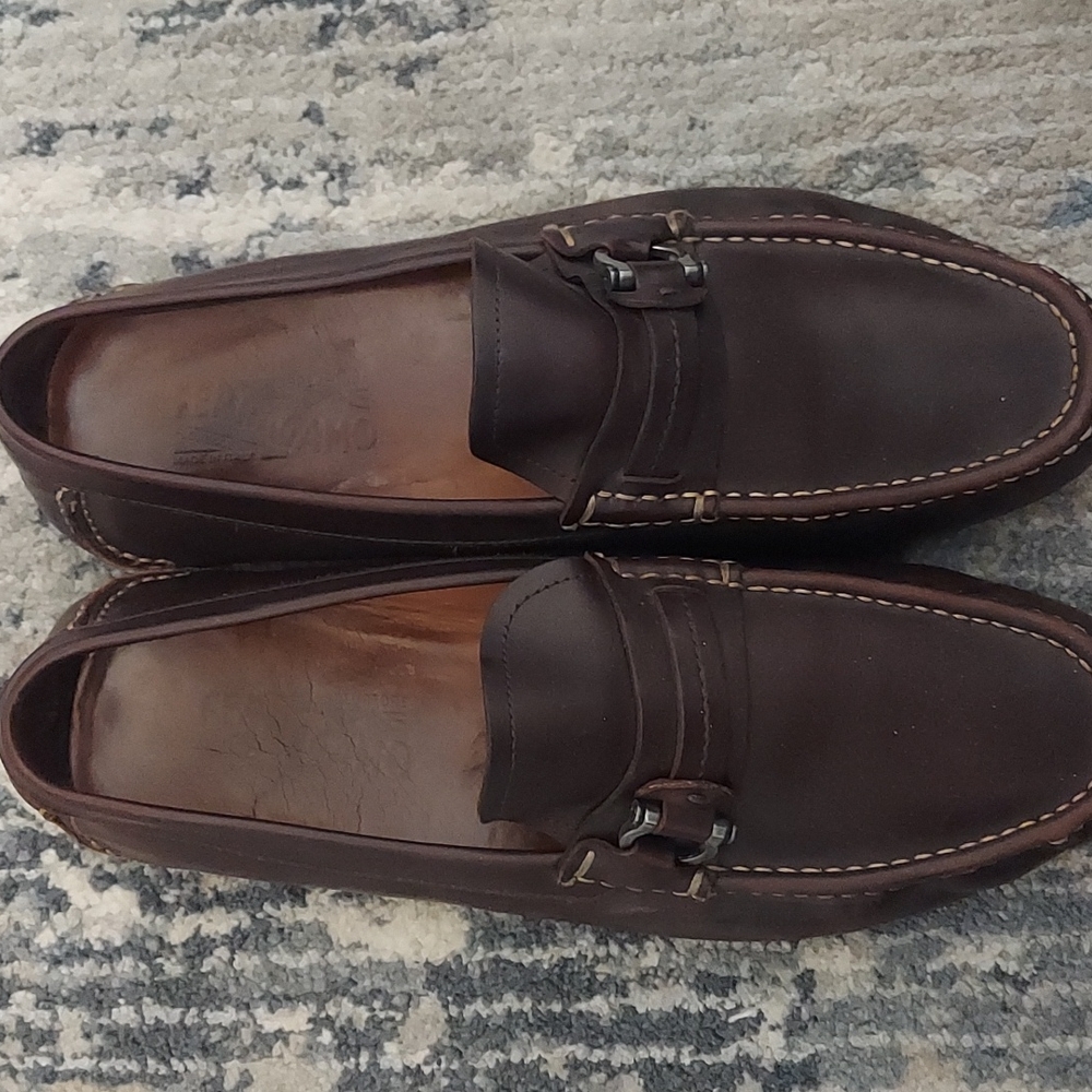 Brown Leather Salvatore Ferragamo Drivers
